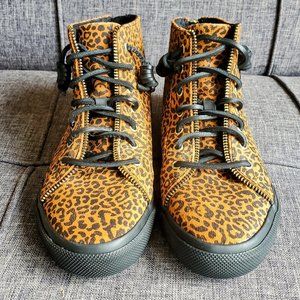 REBECCA MINKOFF x SPERRY Leopard Print High Top Sneaker